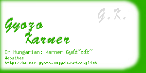 gyozo karner business card